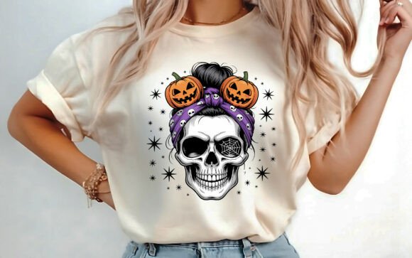 Boho Fall Ghost Halloween Autumn PNG