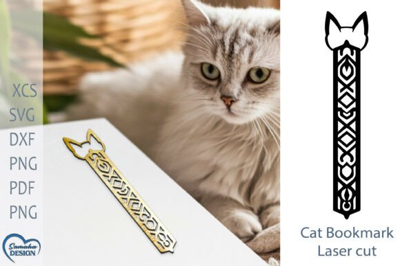 Cat Bookmark Laser Cut