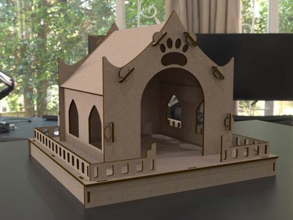 Cat House Laser Cut Plan
