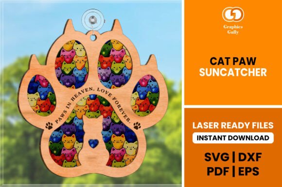 Cat Paw Suncatcher SVG Review