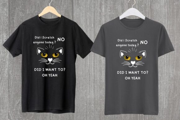 Cat Speech Sarcastic POD T-Shirt Design