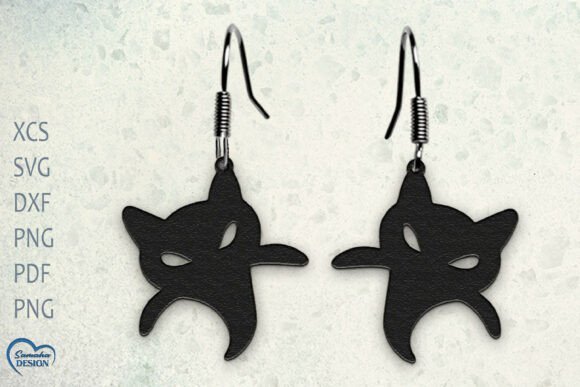 Cute Ghost Earrings Laser Cut