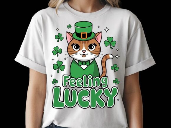 Feeling Lucky Cute St. Patrick’s Day Cat