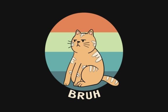 Funny Pet Cat Meme T-shirt Design