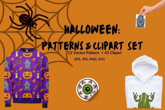 Halloween Patterns Clipart