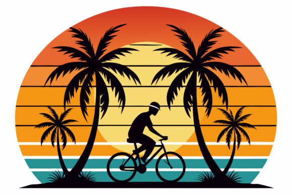 Palm Beach Tree Illustration Vector