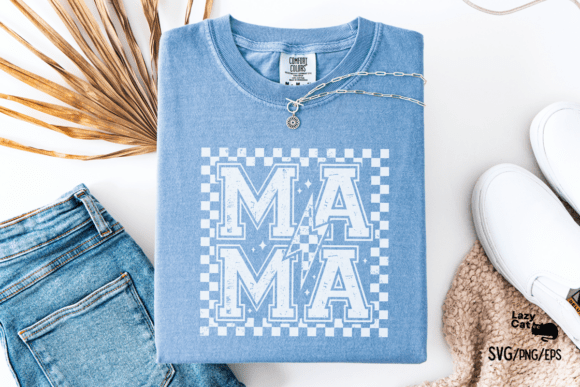 Retro Mama Checkered SVG PNG