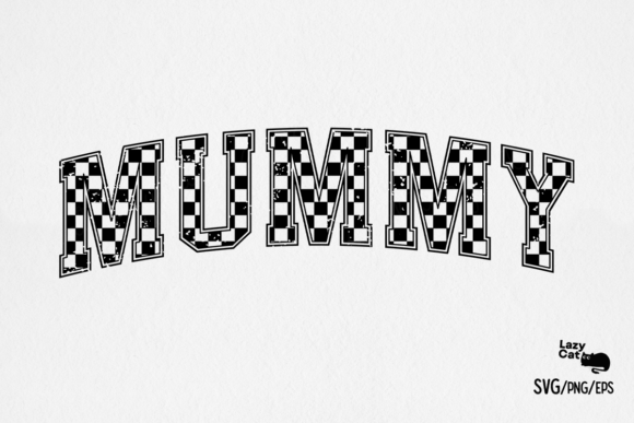 Retro Mummy Checkered SVG PNG