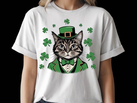 St. Patrick’s Day Cat Leprechaun Irish