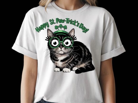 St. Paw-Trick’s Day Cat Irish Shamrock